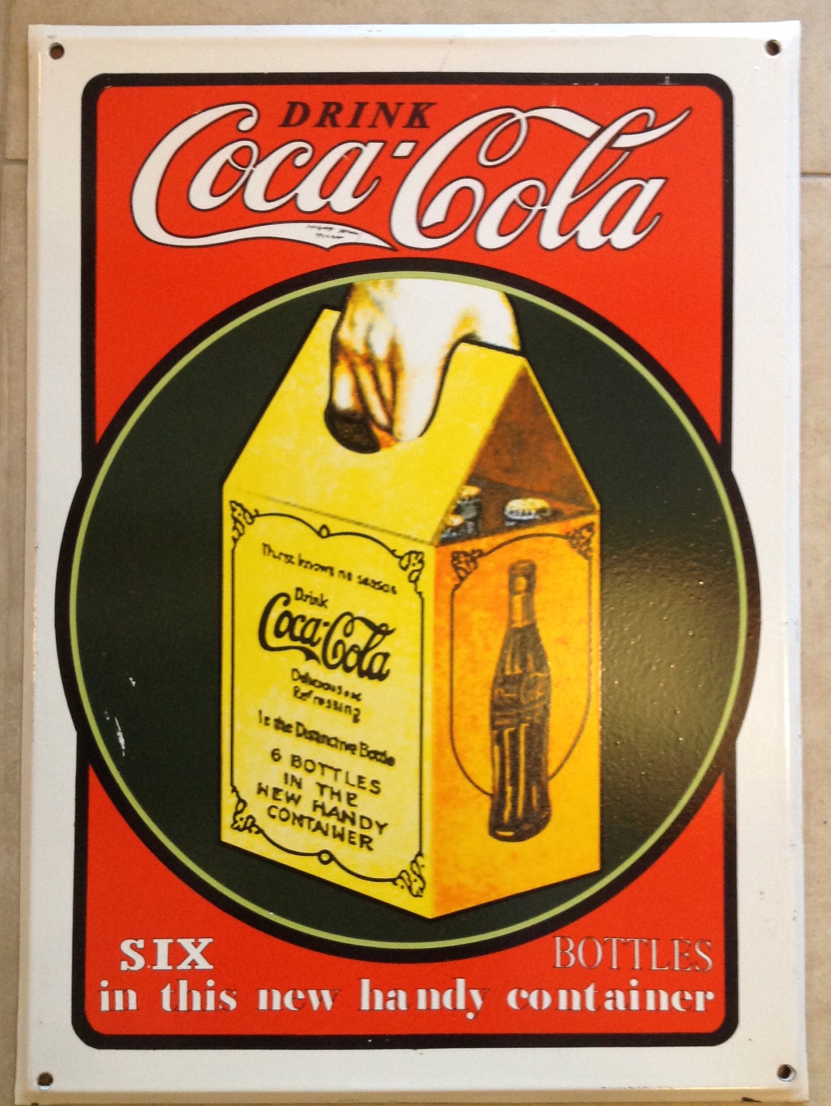 ironie Trappenhuis gelijkheid Emaille bord coca cola 40,5 bij 56. | The Old Way