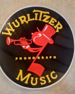 Sticker Wurlitzer diameter 20 cm.