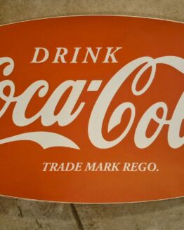 Sticker coca cola 60 cm bij 30 cm.