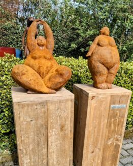 Set grote gietijzeren dikke dame xxl.